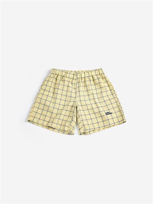 Bobo Choses Spicy Window Pane Shorts Yellow  Yellow 10-11 Y  Gul  10-11 år  mand