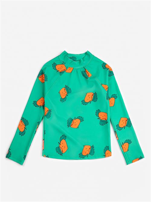 Bobo Choses Curious Turnip All Over Svømme-T-shirt Green  Green 6-7 Y  Grøn  6-7 år  mand