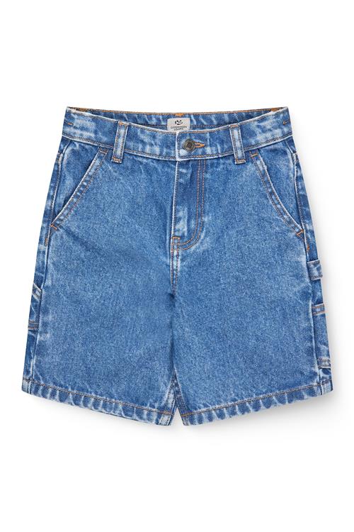 Copenhagen Colors GOTS Denim Shorts Indigo Blue Washed  Indigo Blue Washed 128 cm  Marineblå  128 cm  mand