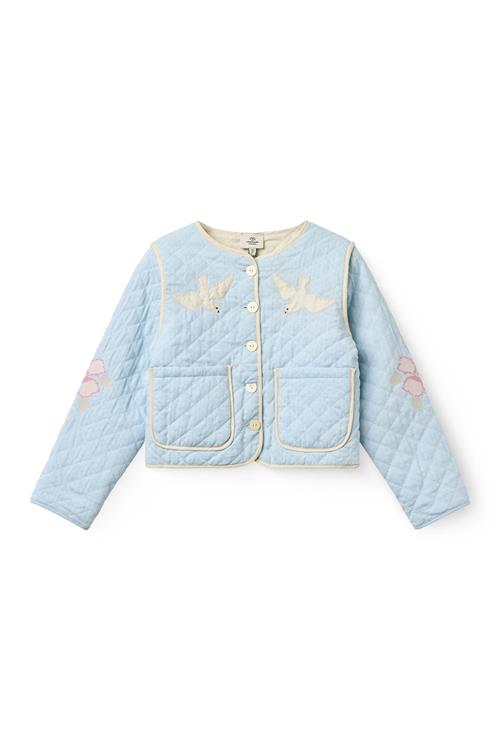 Copenhagen Colors Quiltet Jakke Light Blue  Light Blue 122 cm  Blå  122 cm  kvinde