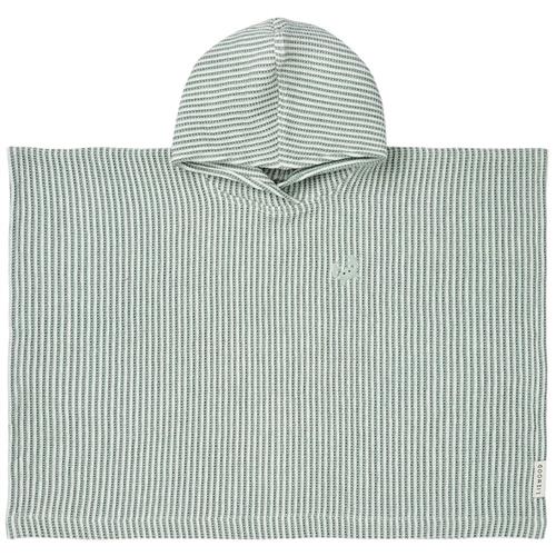 Liewood GOTS Paco Broderet Poncho Y/d Stripe Peppermint / Creme De La Creme Y/D Stripe Peppermint / Creme De La Creme-5-6 Y  Creme  5-6 år  unisex