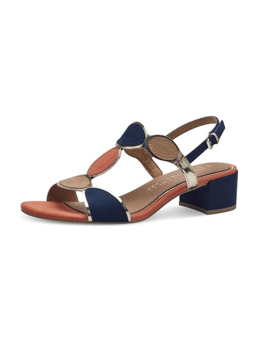 MARCO TOZZI Sandaler  navy / lysebrun / koral / sølv