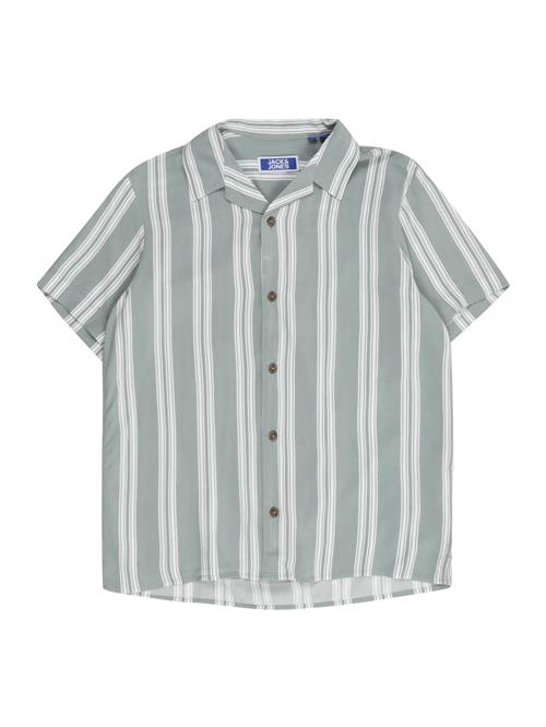Jack & Jones Junior Skjorte 'JJEJEFF'  pastelgrøn / hvid