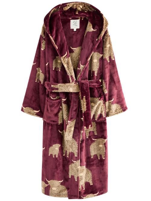 Se Next Morgenkåbe  beige / brun / bordeaux hos About You