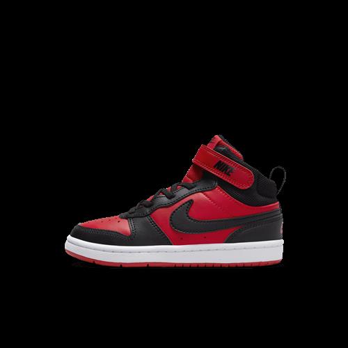 Nike Court Borough Mid 2-sko til mindre børn - rød