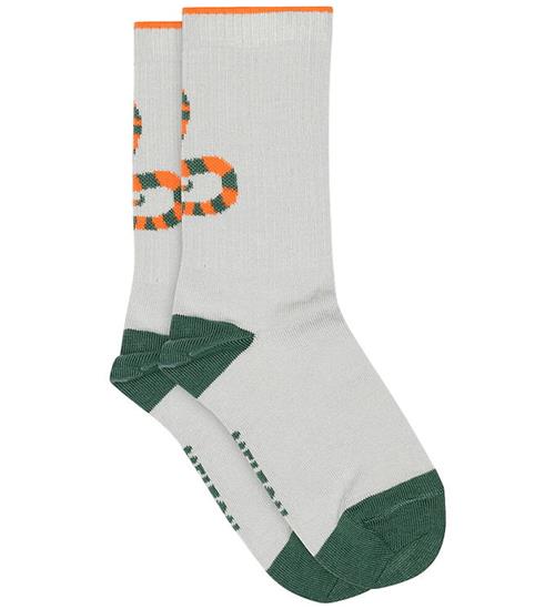 Melton Strømper - Snaketastic - Pearl Grey Melange