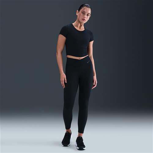 Højtaljede Nike One-7/8-leggings - sort