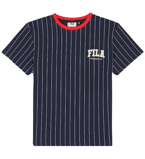 Fila T-shirt - Rifredi - Black Iris/ Egret Striped