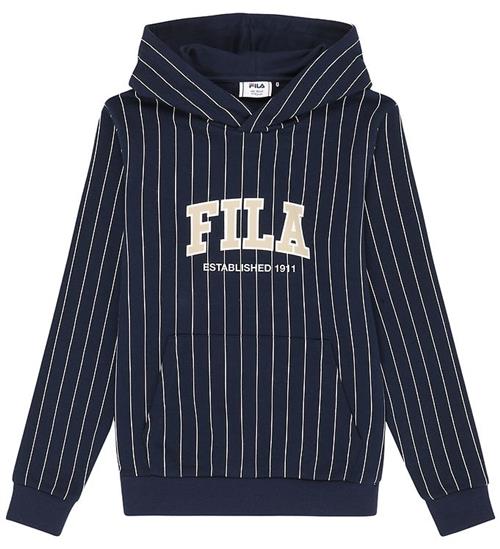 Fila Hættetrøje - Rifredi - Black Iris/ Egret Striped