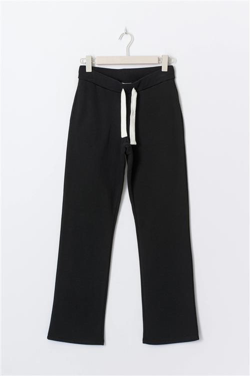 Gina Tricot - 14+ low waist sweatpants tall - bukser - Sort - XS - Dame