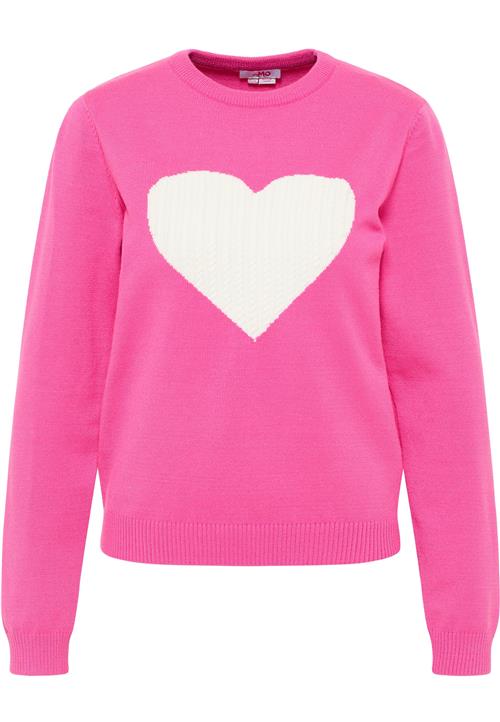 MYMO Pullover 'Nolie'  fuchsia / hvid