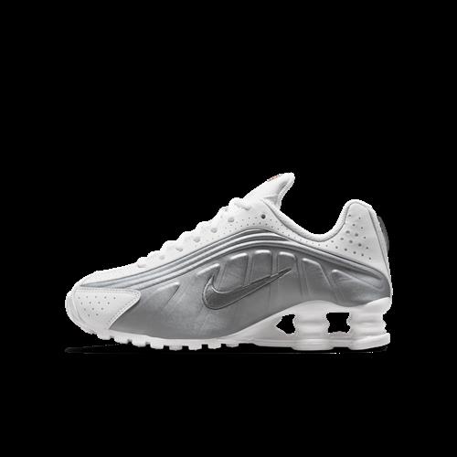 Nike Shox R4-sko til større børn - hvid