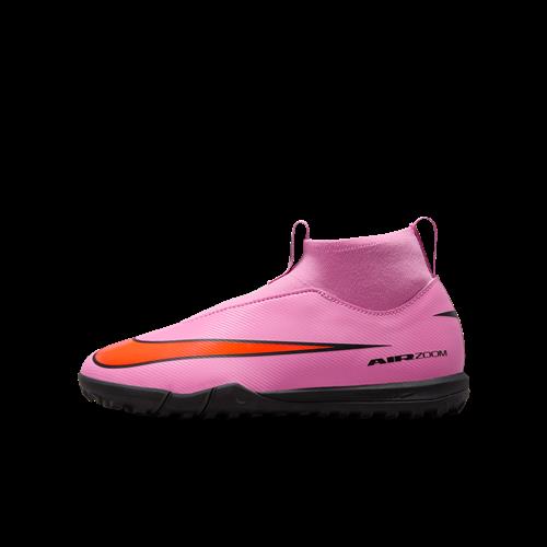 Nike Jr. Mercurial Superfly 10 Academy TF High-Top-fodboldsko til mindre/større børn - Pink