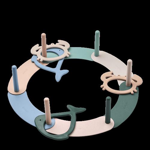 Liewood Noova Spil Med Ringkast Peppermint Multi Mix  Peppermint Multi Mix-One Size  Grøn  One Size  unisex