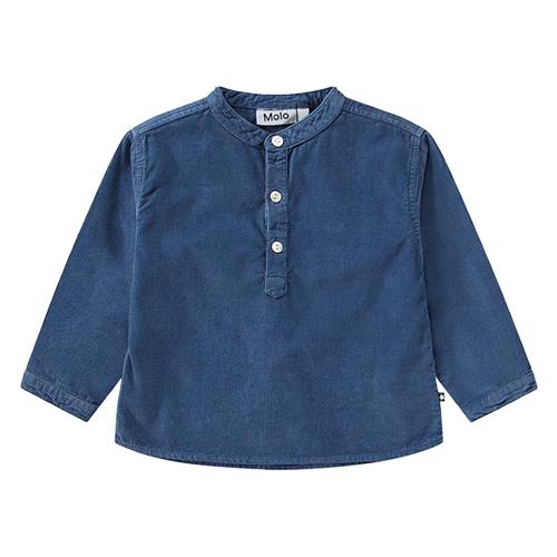 Molo GOTS Enoz Skjorte Calm Fjord 68 cm  Blå  68 cm  unisex