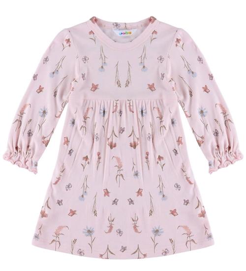Joha Kjole - Bambus - Lyserød m. Blomster