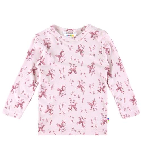 Joha Bluse - Bambus - Lyserød m. Enhjørninger