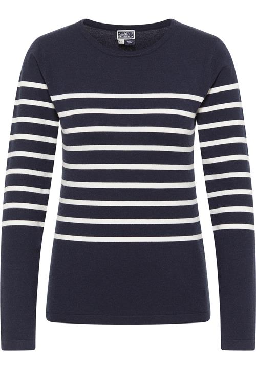 DreiMaster Maritim Pullover  marin / hvid