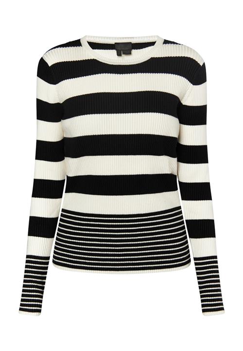 DreiMaster Klassik Pullover  sort / uldhvid