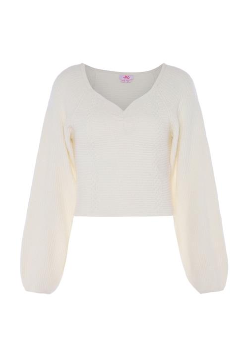 MYMO Pullover  turkis / uldhvid