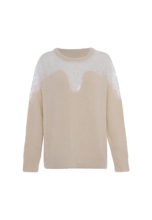faina Pullover  creme / hvid