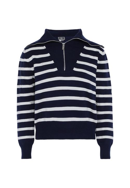 DreiMaster Maritim Pullover  marin / hvid