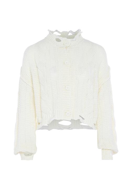 MYMO Cardigan  uldhvid