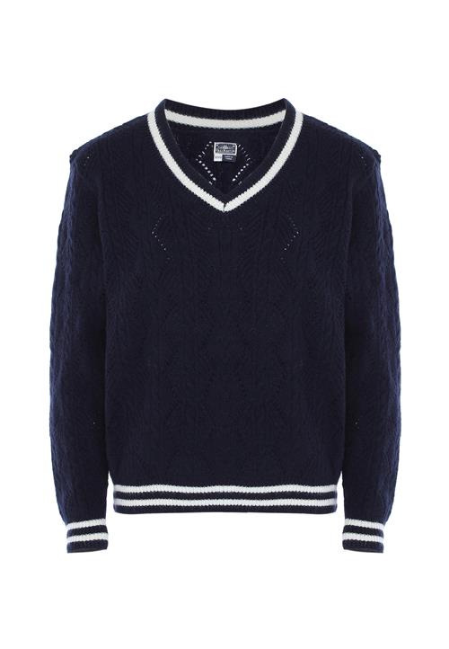 DreiMaster Maritim Pullover  marin / hvid