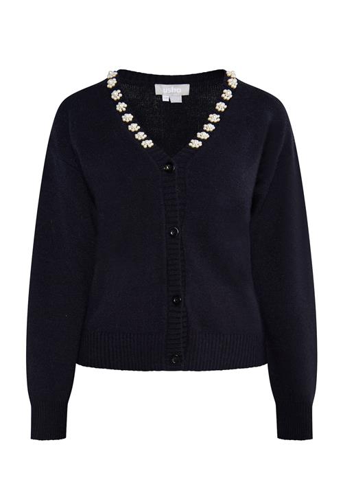 Usha Cardigan 'Sivene'  sort / perlehvid