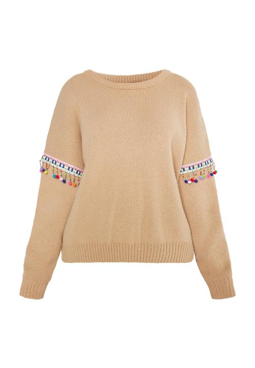 IZIA Pullover 'Hoona'  beige / blå / grøn / pink