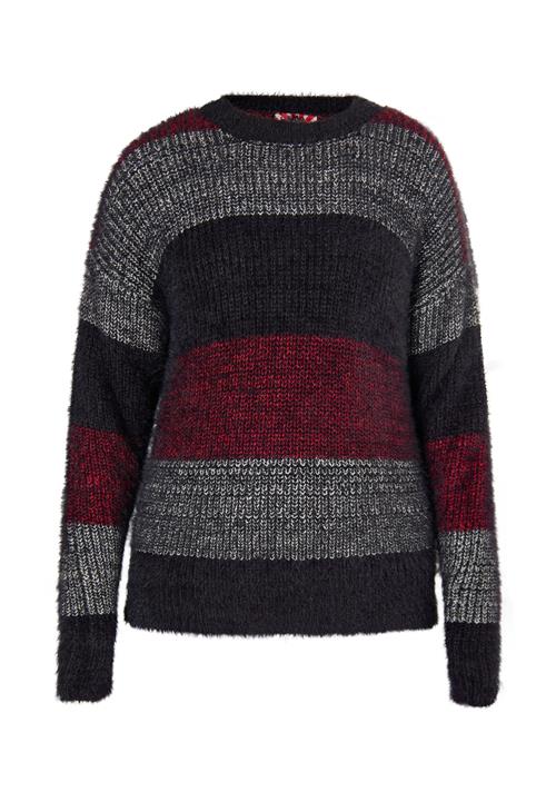 myMo ROCKS Pullover  grå / antracit / mørkerød