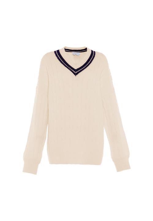 BLONDA Pullover  sort / uldhvid