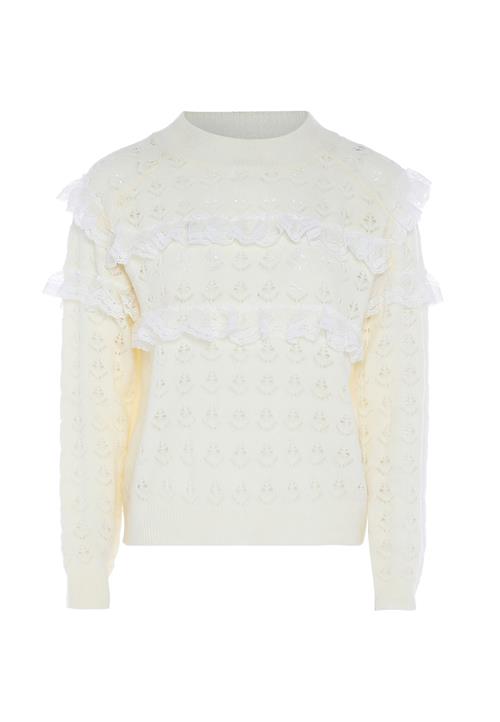 NAEMI Pullover  hvid / uldhvid