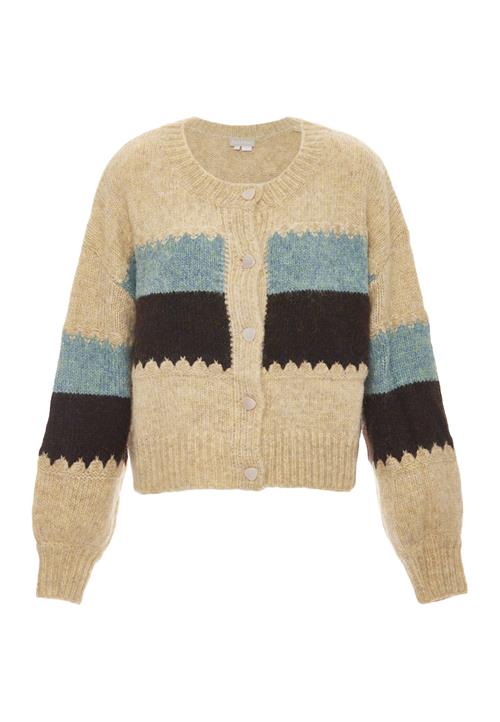 Jalene Cardigan  beige-meleret / blå-meleret / sort-meleret