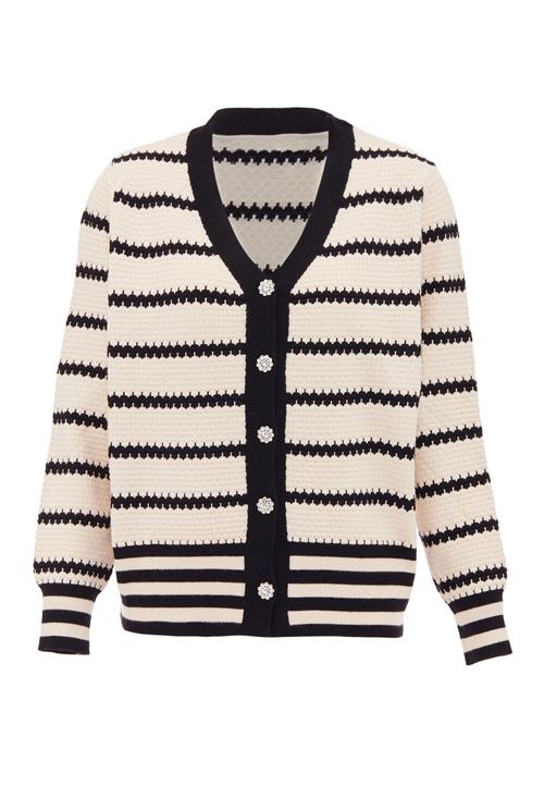 SANIKA Cardigan  beige / sort