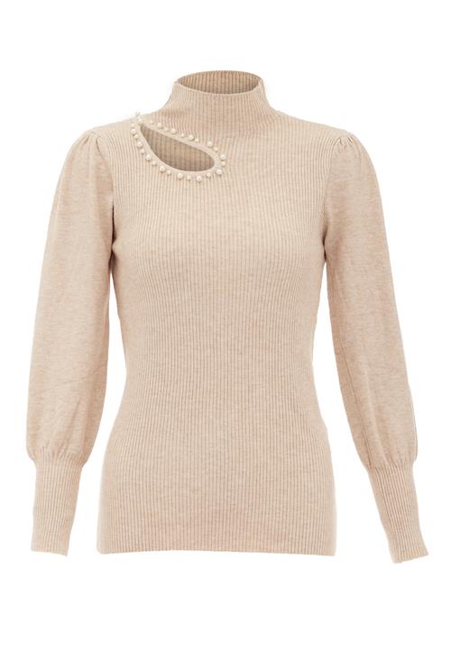 NAEMI Pullover  beige / perlehvid