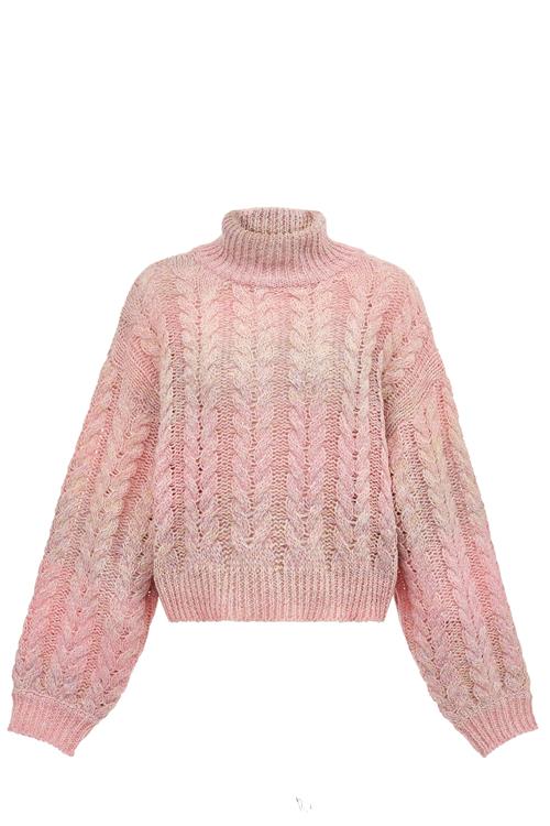 Sookie Pullover  beige / lys pink