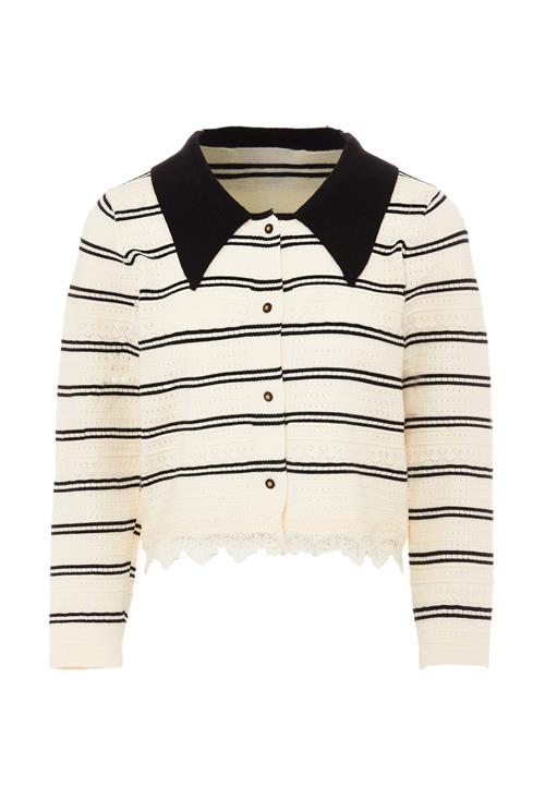 NAEMI Cardigan  sand / sort