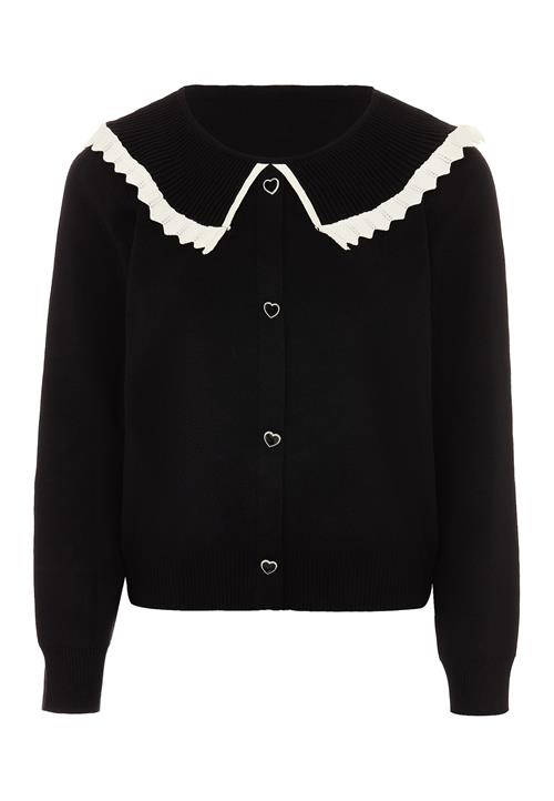 NAEMI Cardigan  sort / hvid