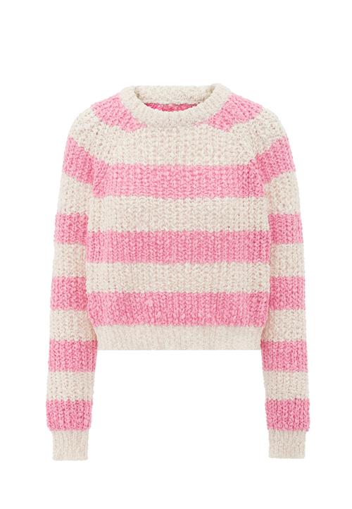 Libbi Pullover  pitaya / hvid