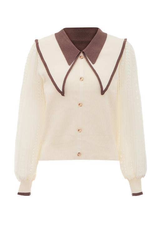 NAEMI Pullover  creme / brun