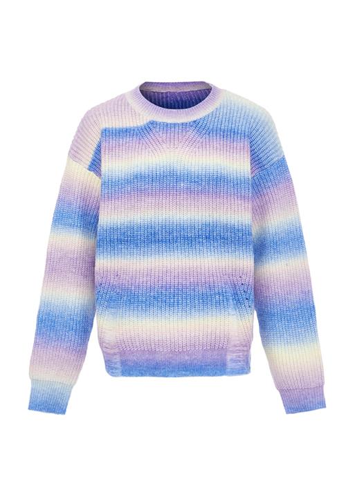 Sidona Pullover  azur / lavendel / hvid