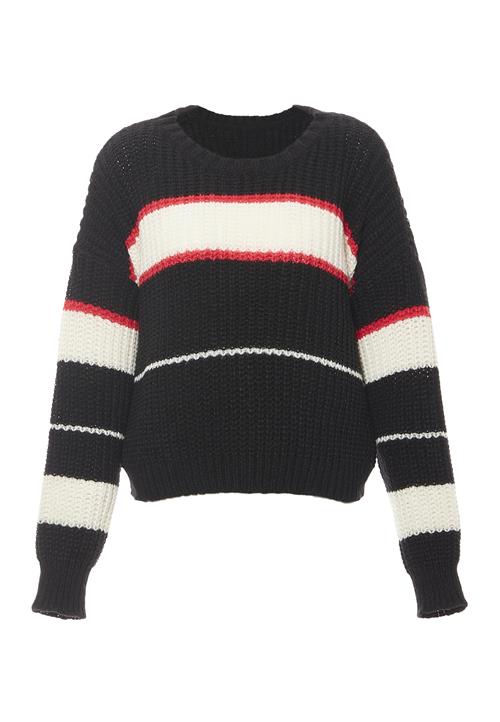 MYMO Pullover  rød / sort / hvid