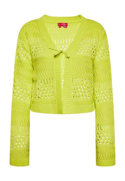 swirly Cardigan  neongrøn
