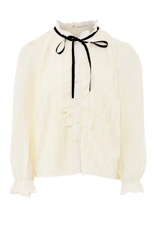 nascita Bluse  creme / sort