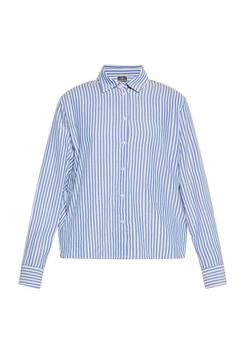 DreiMaster Maritim Bluse  azur / hvid