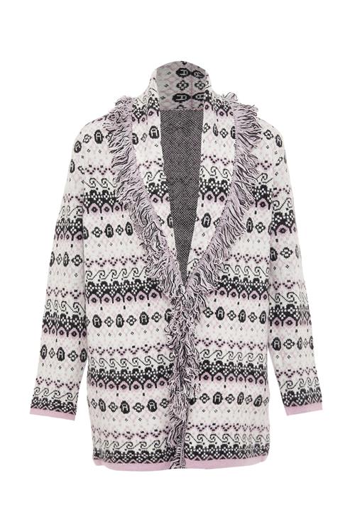 ebeeza Cardigan  pastellilla / sort / hvid