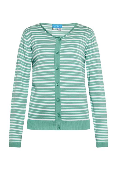 SANIKA Cardigan  mint / hvid