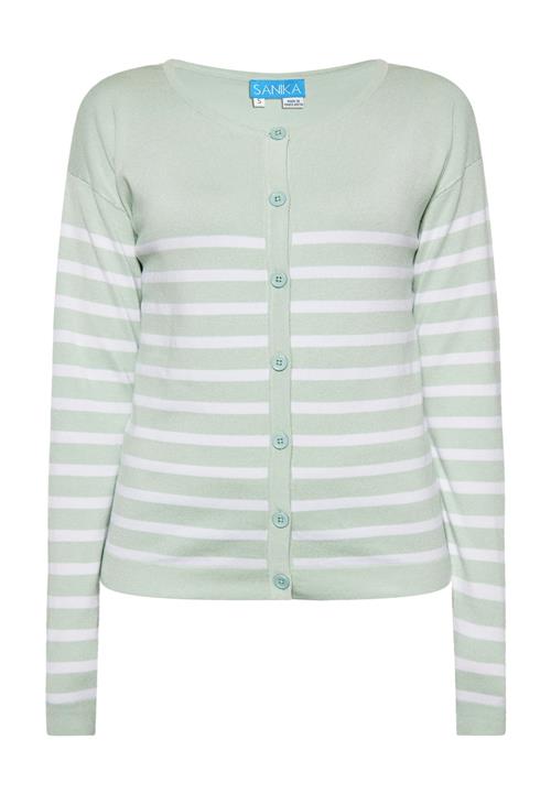 SANIKA Cardigan  mint / hvid