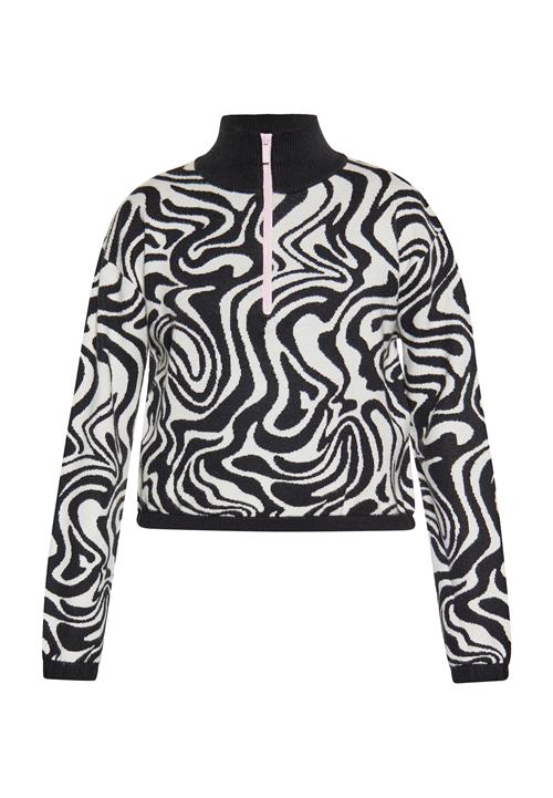 swirly Pullover  sort / uldhvid